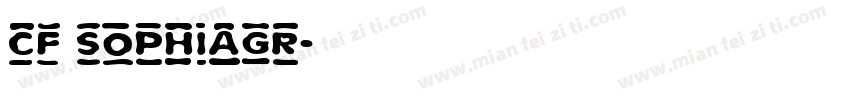 cf sophiagr字体转换